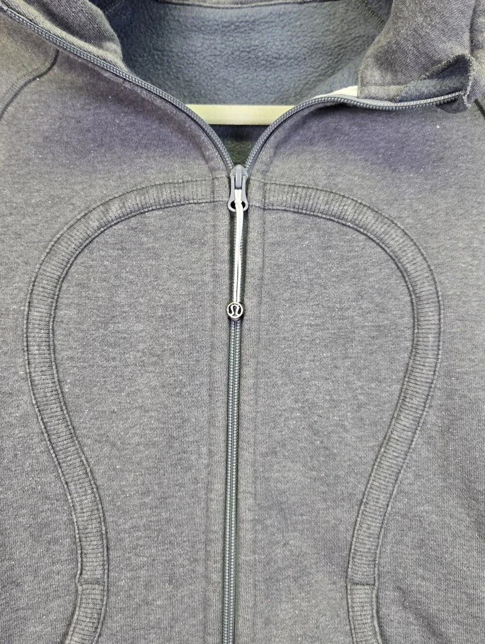 Lululemon Scuba Jacket Full Zip Hoodie Size 8 Grey Sparkle